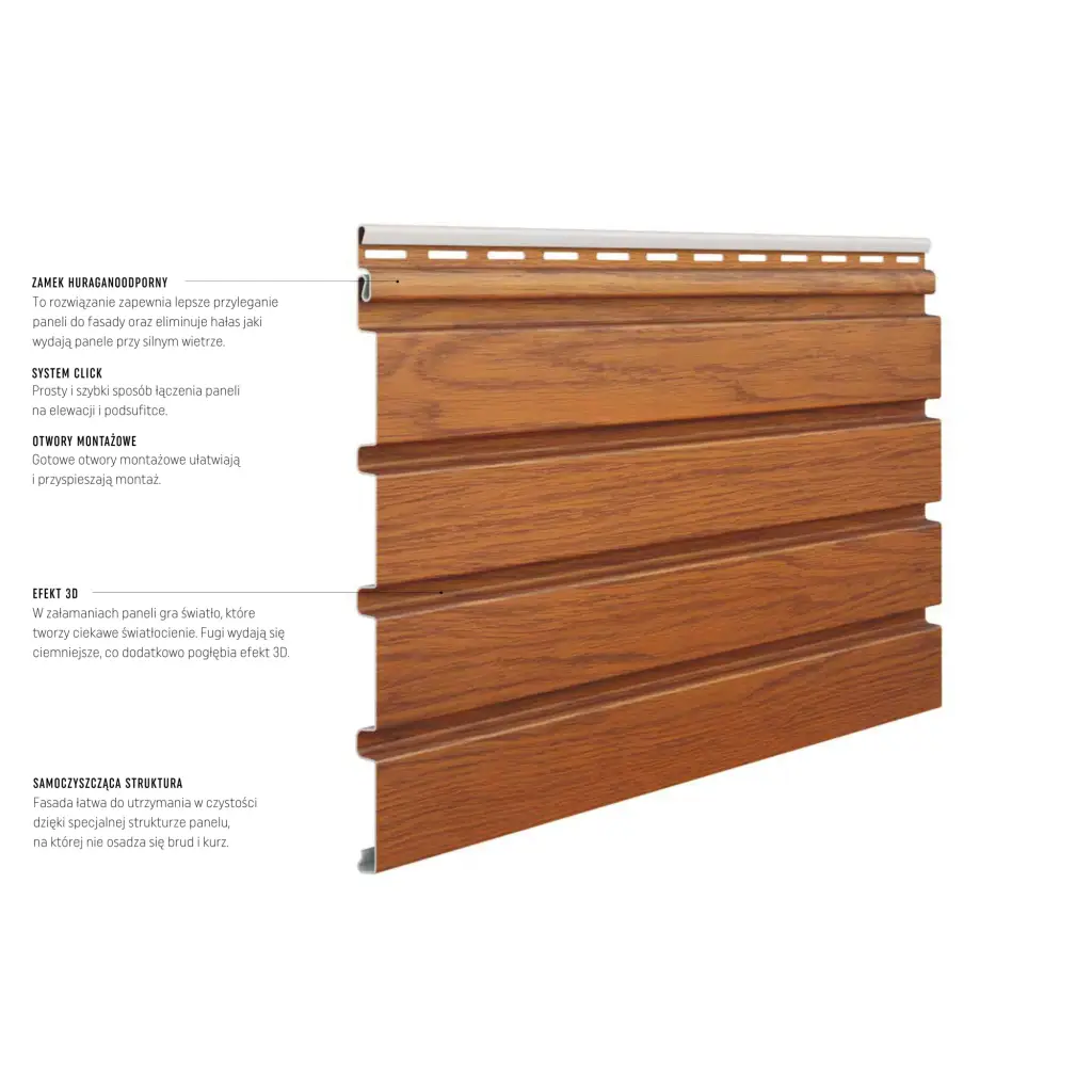 Panele zewnętrzne Fronto lamele Orzech 3028095, 3029950, Panele zewnętrzne, Fronto, Vilo