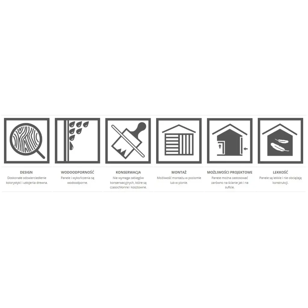 Panele zewnętrzne Fronto lamele Orzech 3028095, 3029950, Panele zewnętrzne, Fronto, Vilo