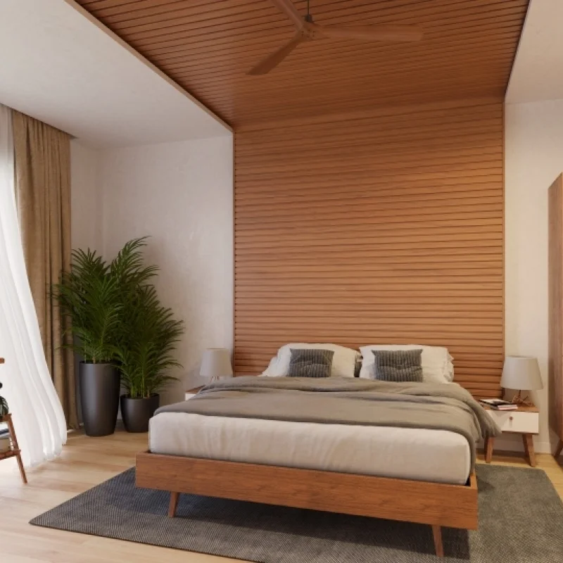 Panele zewnętrzne Fronto lamele Złoty Dąb 3028094 - 4