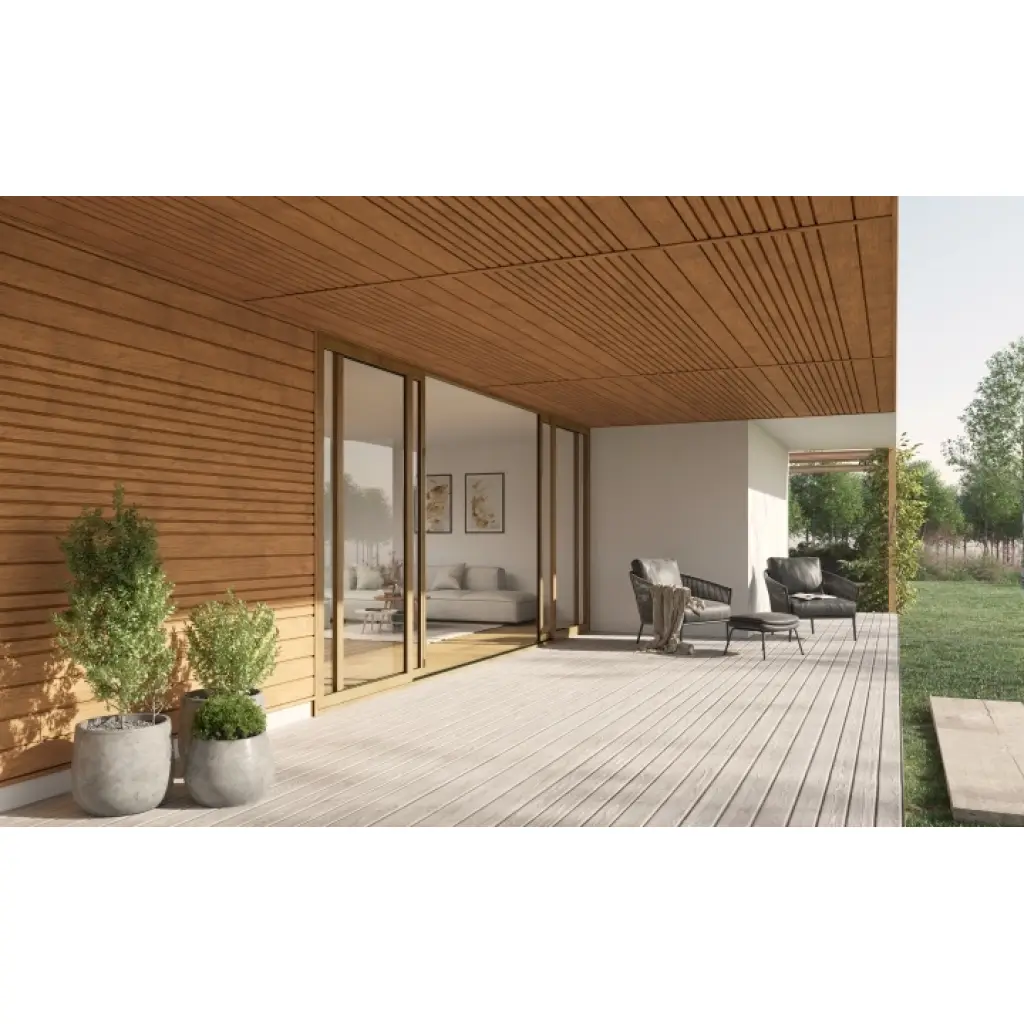 Panele zewnętrzne  Listwa zakończeniowa J-Trim Dąb Winchester SVP-15 3025679, Panele zewnętrzne, Vilo Akcesoria do paneli zewnętrznych, Vilo