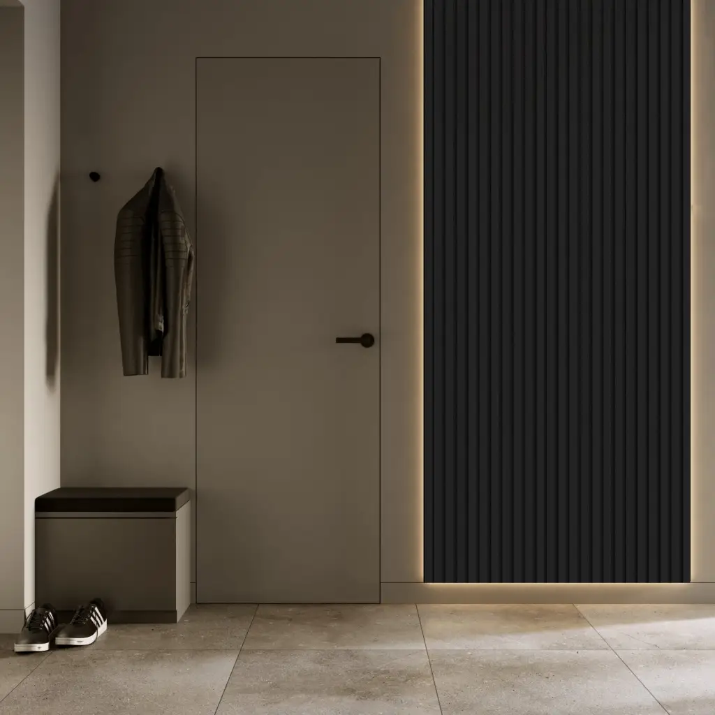 Lamele Czarne matowe M 723, 120032940, Lamele, Lamele MDF, AGT