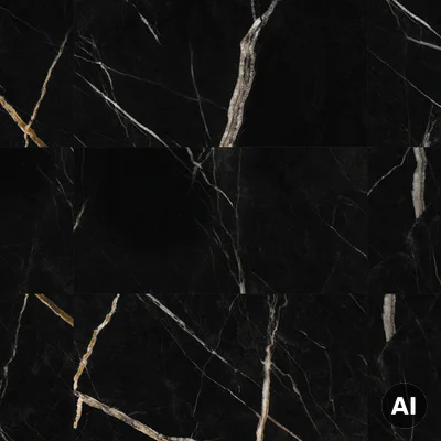 Panele ścienne Calacatta Black 30x60 Marmur Czarny Kamień Połysk 6053390