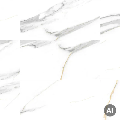 Panele ścienne Calacatta White 30x60 Marmur Biały Kamień Połysk 6053389
