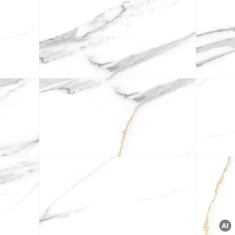 Panele ścienne Calacatta White 30x60 Marmur Biały Kamień