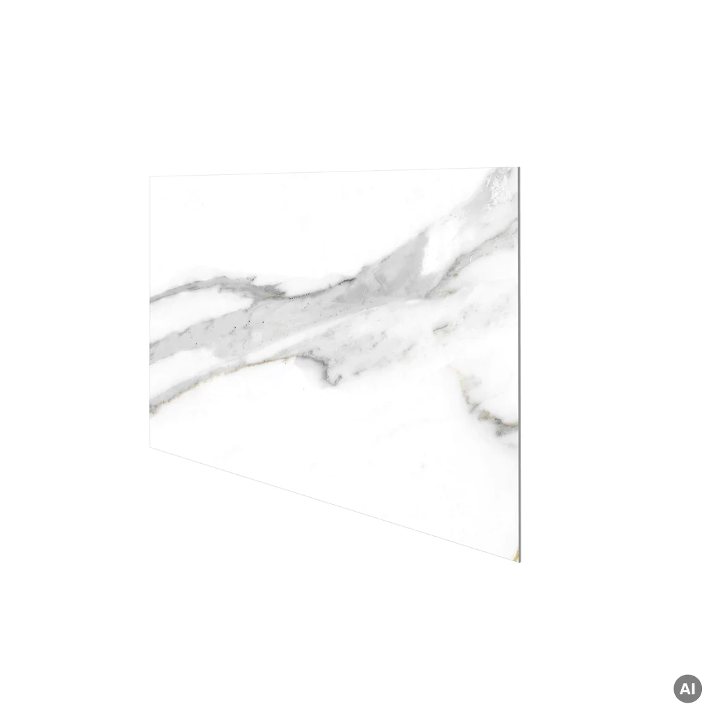 Panele ścienne Calacatta White 30x60 Marmur Biały Kamień Połysk 6053389, Panele ścienne, Vilo SPC, Vilo
