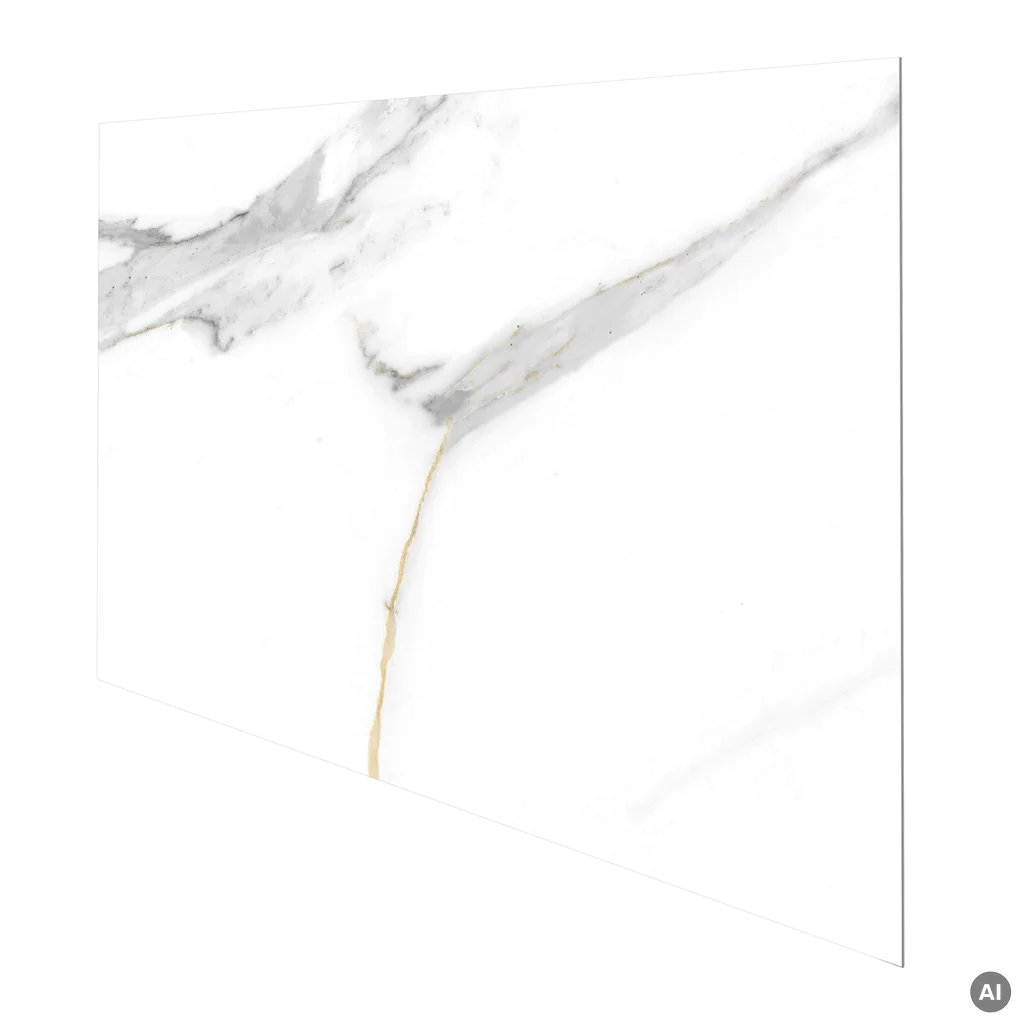 Panele ścienne Calacatta White 30x60 Marmur Biały Kamień Połysk 6053389, Panele ścienne, Vilo SPC, Vilo