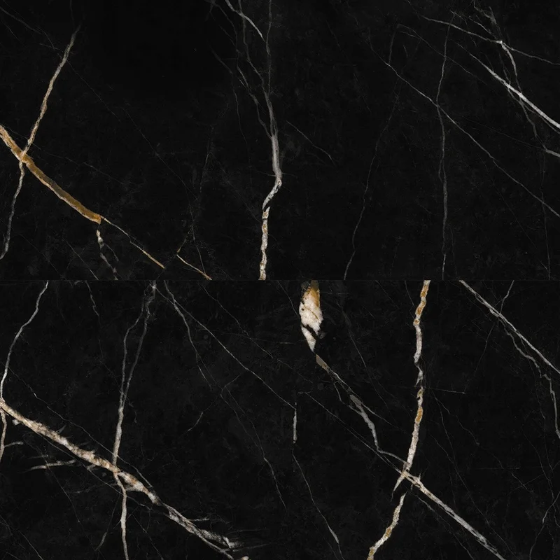 Panele ścienne Calacatta Black Marmur Czarny Złoty Połysk
