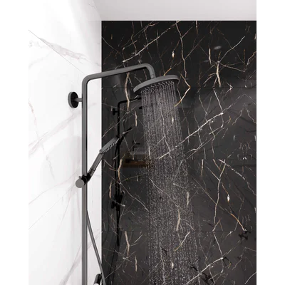 Panele ścienne Calacatta Black Marmur Czarny Złoty Połysk 120x60 6053395, 6053395
