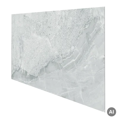 Panele ścienne Ash Grey Marmur Kamień Szary Jasny Połysk 120x60 6053398