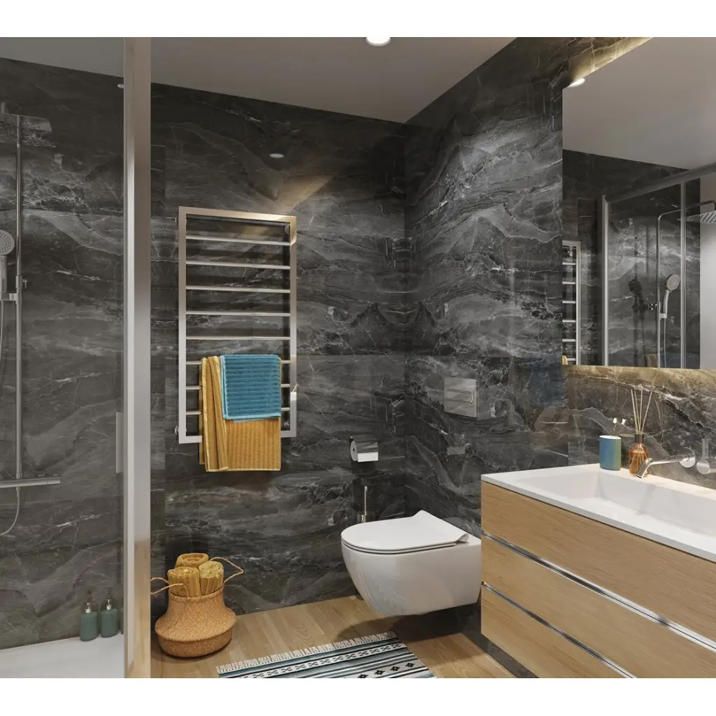 Panele ścienne Dark Stone Czarny Marmur Połysk 120x60 6053397, Panele ścienne, Vilo SPC, Vilo