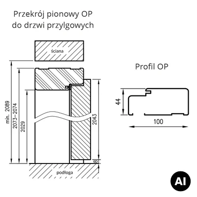 Drzwi Wejściowe Enter Lewe 80 cm Szary Ciemny, 5903004559640