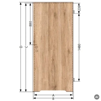 Drzwi Norma Decor 1 Prawe 70 cm Przylgowe z podcięciem wentylacyjnym, 100054326