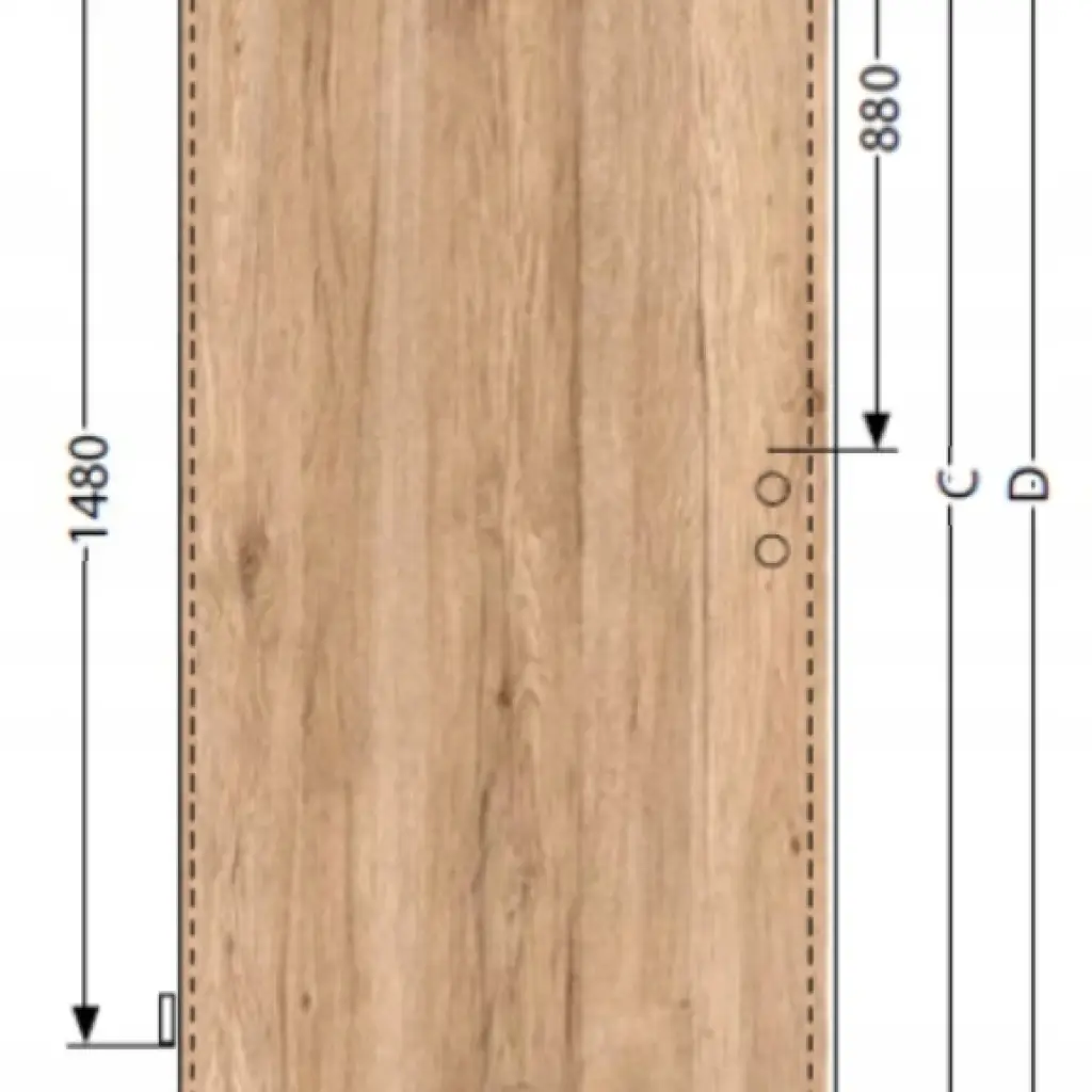 Drzwi Norma Decor 1 Lewe 80 cm Przylgowe z podcięciem wentylacyjnym, 100054344, Drzwi wewnetrzne, Norma Decor, Invado
