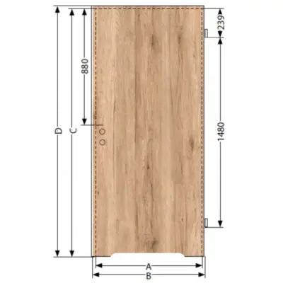 Drzwi Norma Decor 1 Prawe 80 cm Przylgowe z podcięciem wentylacyjnym, 100054346