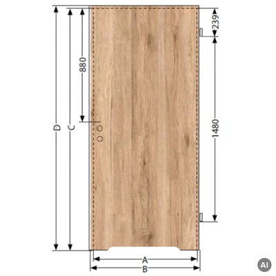 Drzwi Norma Decor 1 Prawe 80 cm Przylgowe z podcięciem wentylacyjnym, 100054346