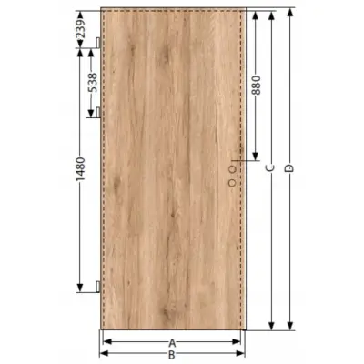 Drzwi Norma Decor 1 Lewe 90 cm Przylgowe, 100038380