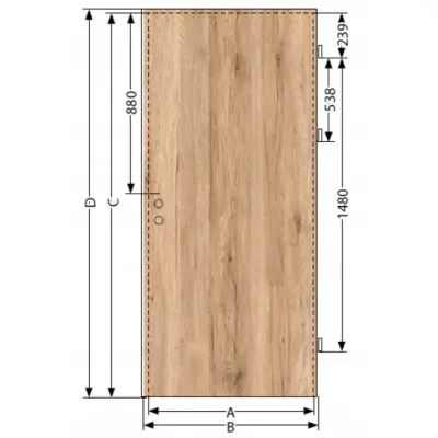 Drzwi Norma Decor 1 Prawe 90 cm Przylgowe , 100054310