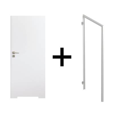 Komplet drzwi + ościeżnica Komplet drzwi + ościeżnica Harmony start Prawe 80 WC otwierane na zewnątrz