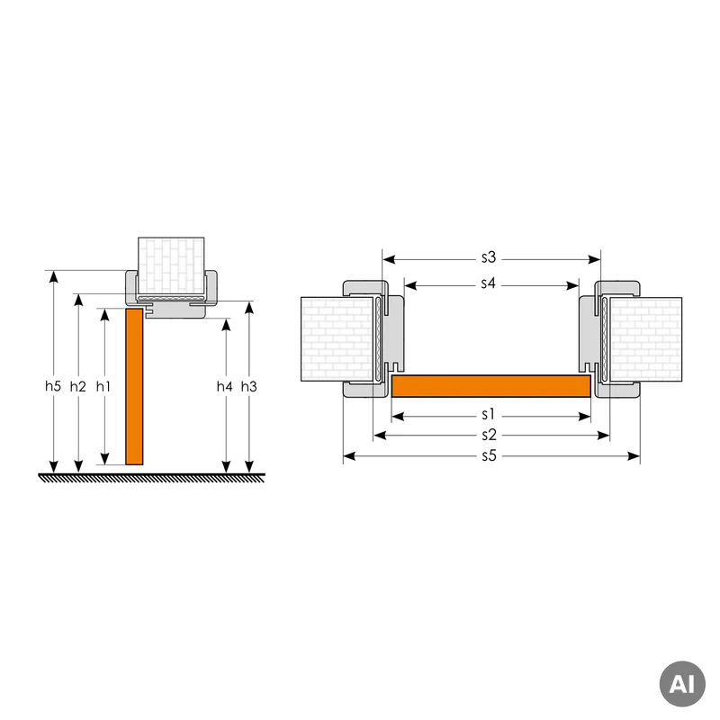 Ościeżnica regulowana z kątownikiem ORS10 Invado 95-114 L