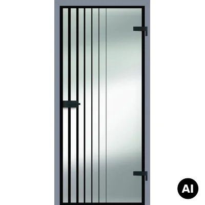 Drzwi Szklane LUMEN LOFT V4