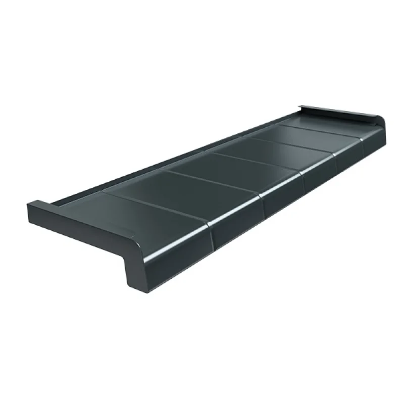 Parapet zewnętrzny Alupłytka 100-400mm Antracyt 7016, 800.