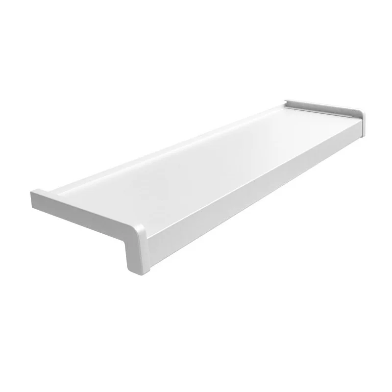 Parapet zewnętrzny aluminiowy 100-400mm Biały RAL 9016, 80
