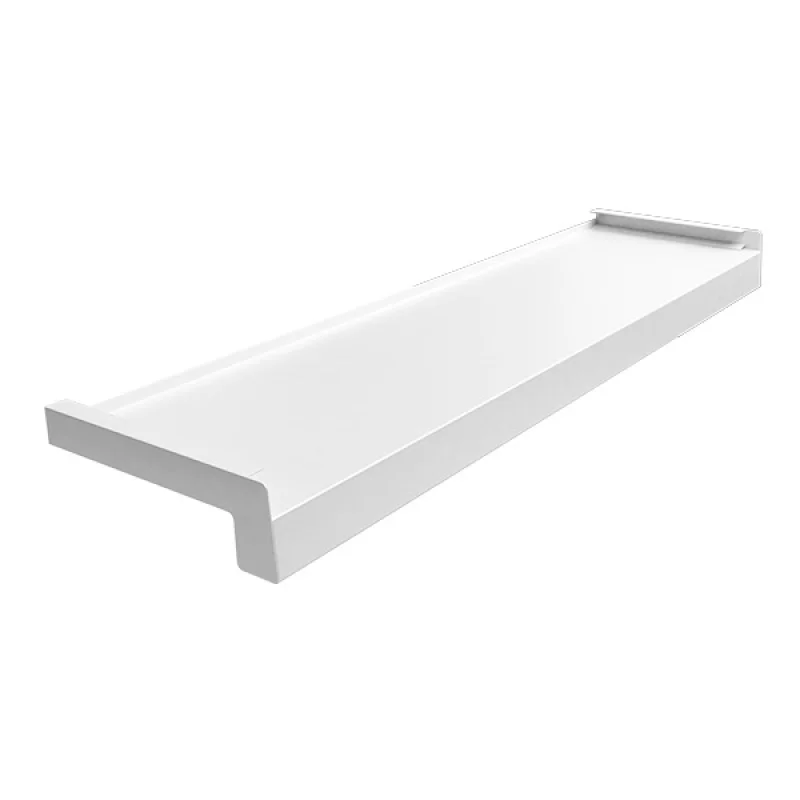 Parapet zewnętrzny stalowy Standard 100-400mm Biały, 800.9