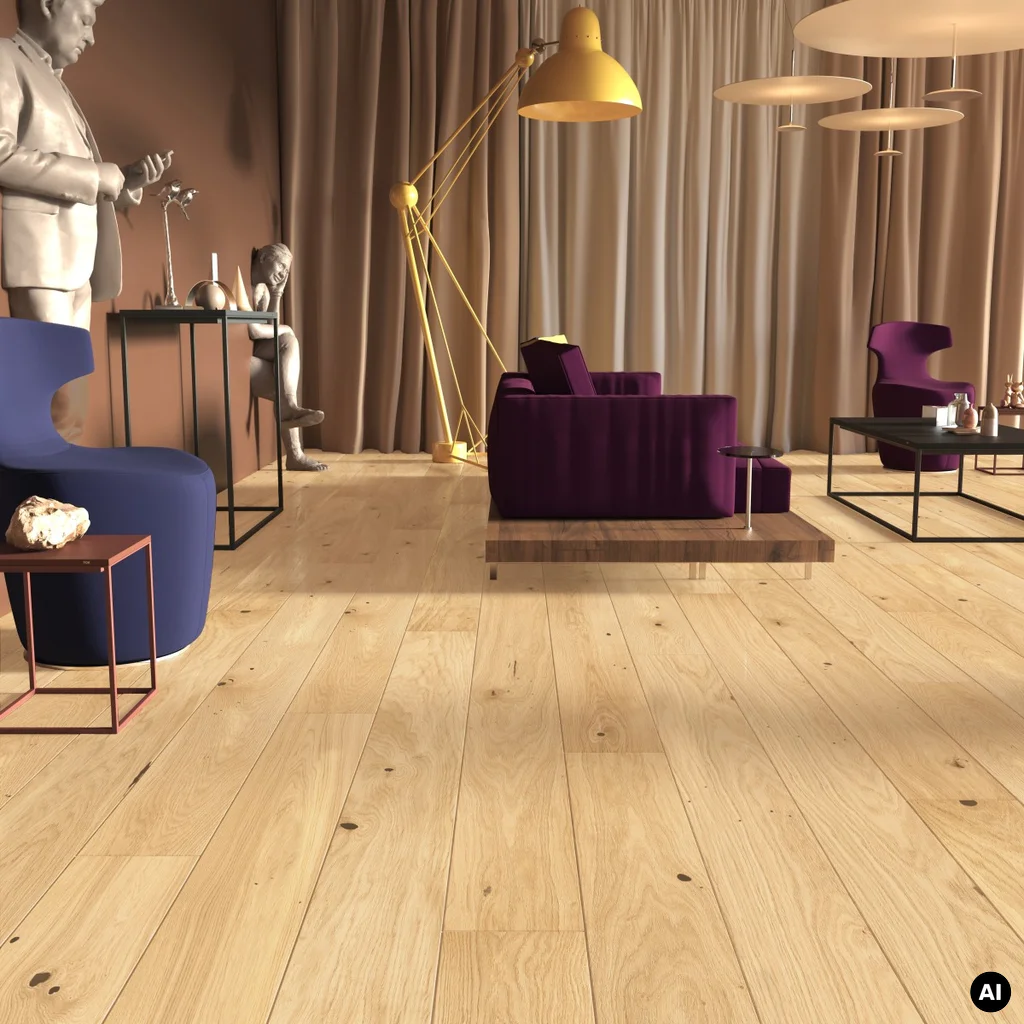 Podłoga drewniana Dąb Oat Cookies Grande 14 mm, 1WG000914, Deska barlinecka, Smaki Życia, Barlinek