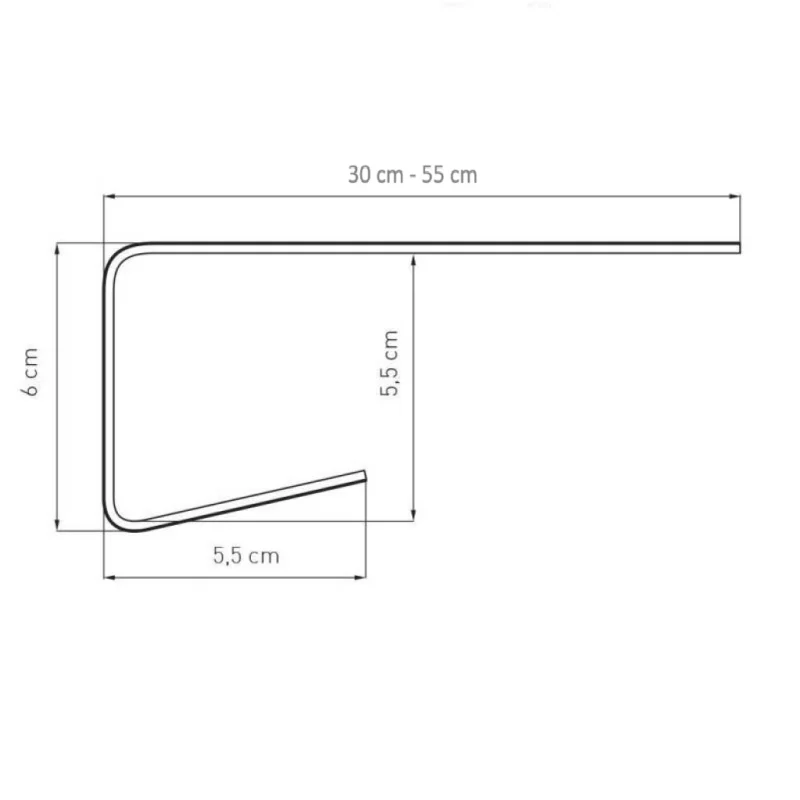 Nakładka renowacyjna Premium 300-550mm Złoty Dąb, 800.800