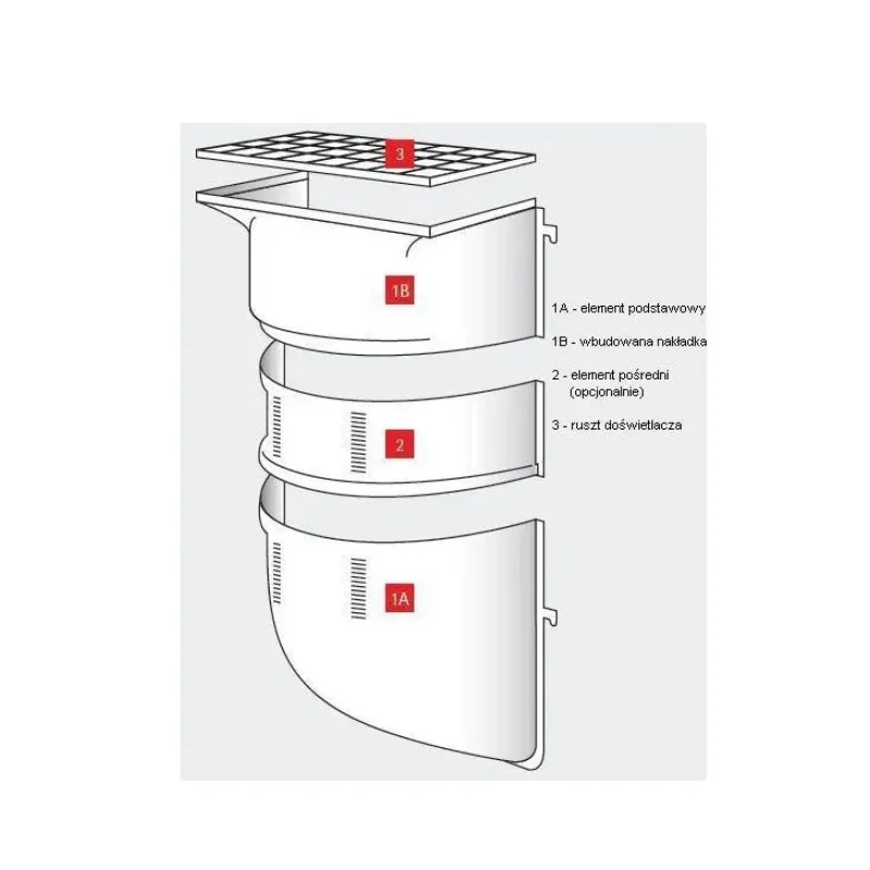 Element pośredni 80x35x40 MEAMAX, 10878623 - 2