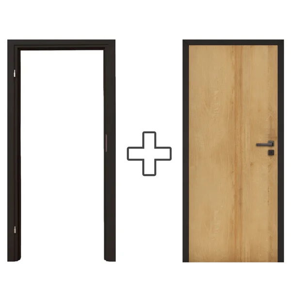 Komplet Drzwi + Ościeżnica regulowana Invado Loft lewe 80 