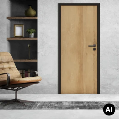 Komplet Drzwi + Ościeżnica regulowana Invado Loft lewe 80 cm bezprzylgowe , 100063795