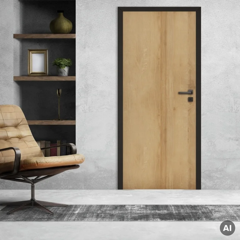 Komplet Drzwi + Ościeżnica regulowana Invado Loft lewe 80