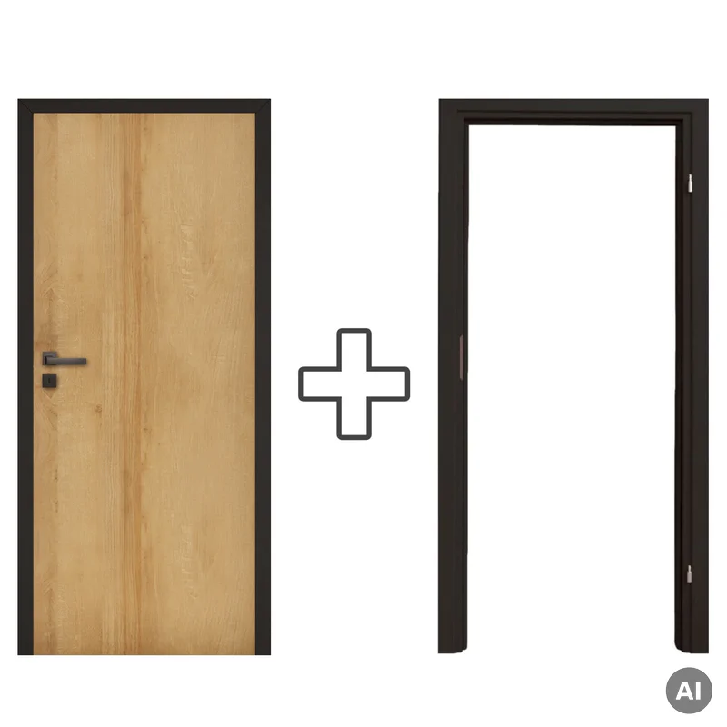Komplet Drzwi + Ościeżnica regulowana Invado Loft prawe 80