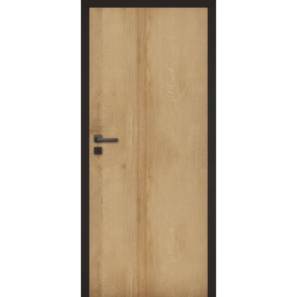 Drzwi wewnętrzne Komplet Drzwi + Ościeżnica regulowana Invado Loft prawe 80 cm bezprzylgowe 