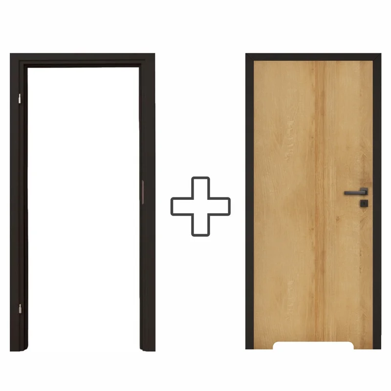 Komplet Drzwi + Ościeżnica regulowana Invado Loft lewe 80c