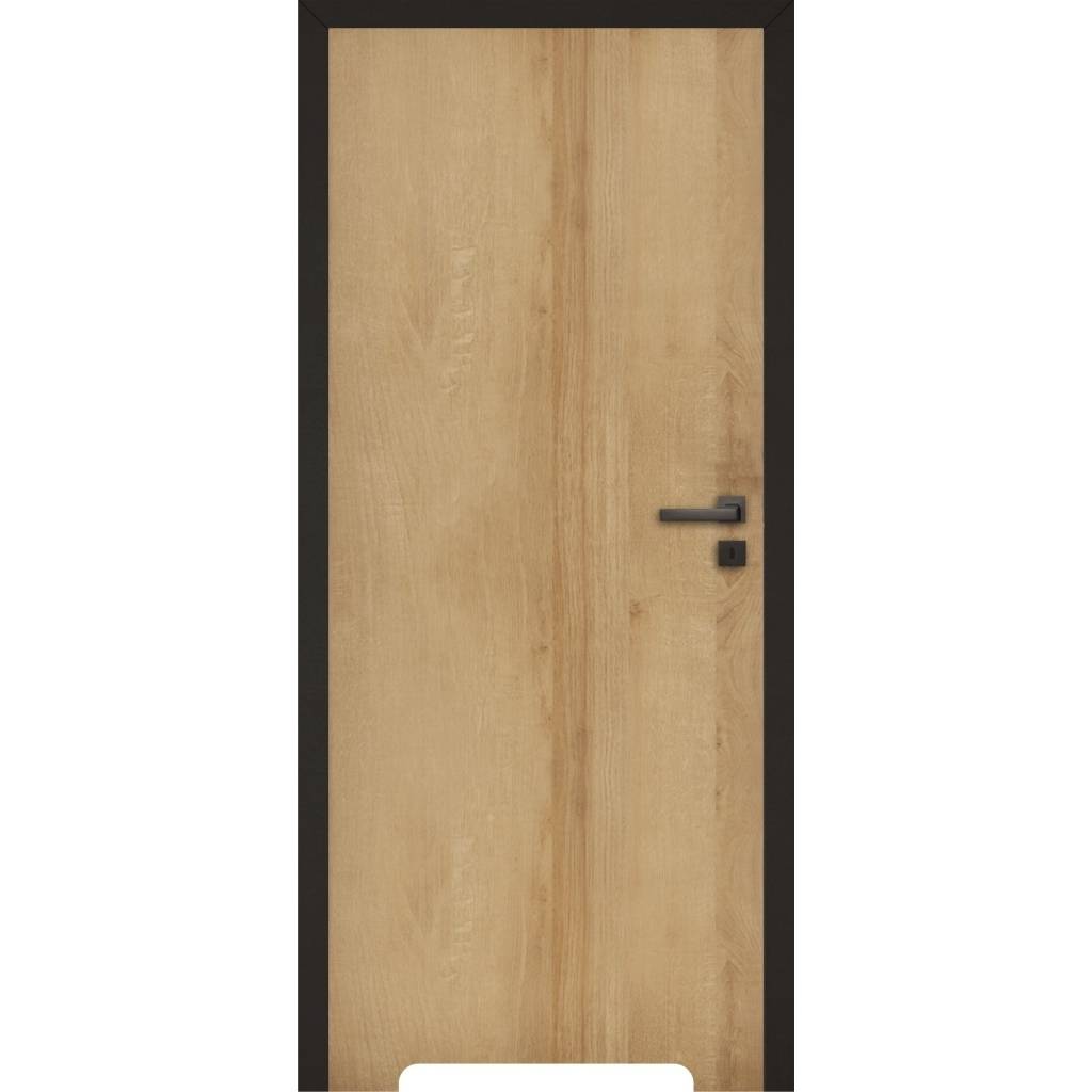 Drzwi wewnętrzne Komplet Drzwi + Ościeżnica regulowana Invado Loft lewe 80cm bezprzylgowe z podcięciem wentylacyjnym