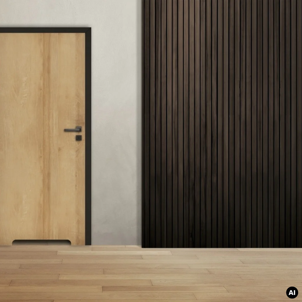 Komplet Drzwi + Ościeżnica regulowana Invado Loft lewe 80cm bezprzylgowe z podcięciem wentylacyjnym, 100063850, Drzwi wewnętrzne, Invado Loft, Invado