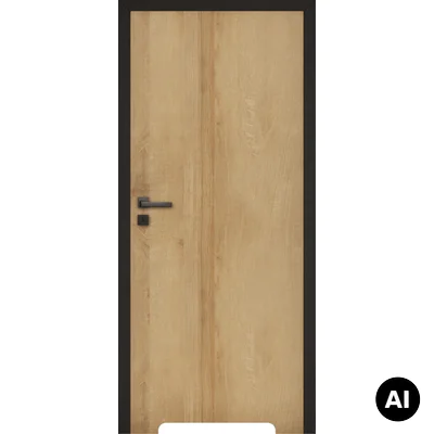 Komplet Drzwi + Ościeżnica regulowana Invado Loft prawe 80cm bezprzylgowe z podcięciem wentylacyjnym, 100063851