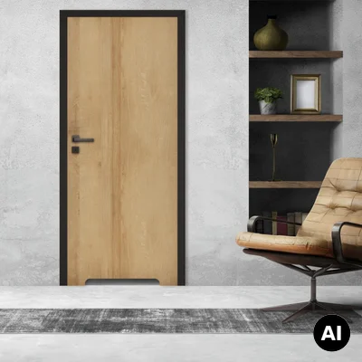 Komplet Drzwi + Ościeżnica regulowana Invado Loft prawe 80cm bezprzylgowe z podcięciem wentylacyjnym, 100063851