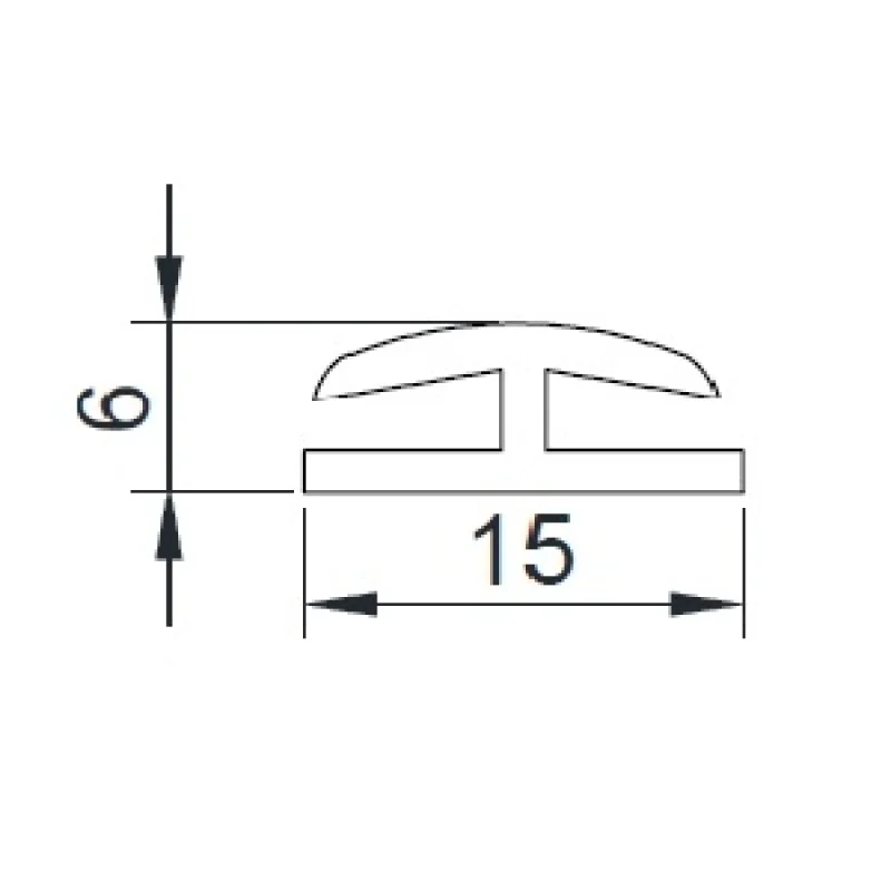 Łącznik parapetu zewnętrznego gumowy brązowy, 800.LACZNI