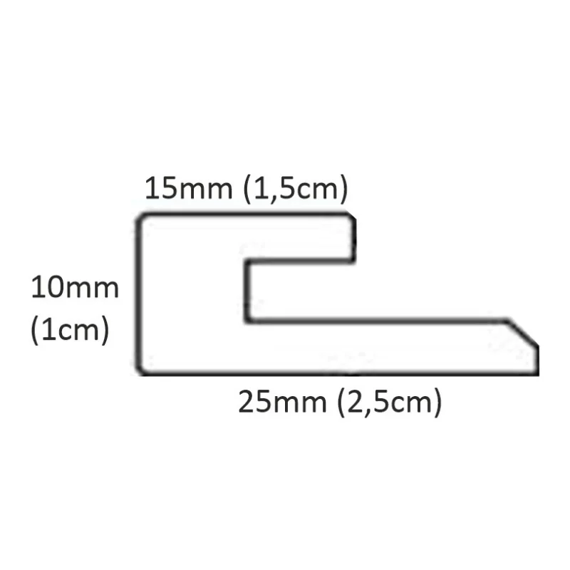Listwa startowa Bute Lewa Biała S, 120041531 - 3
