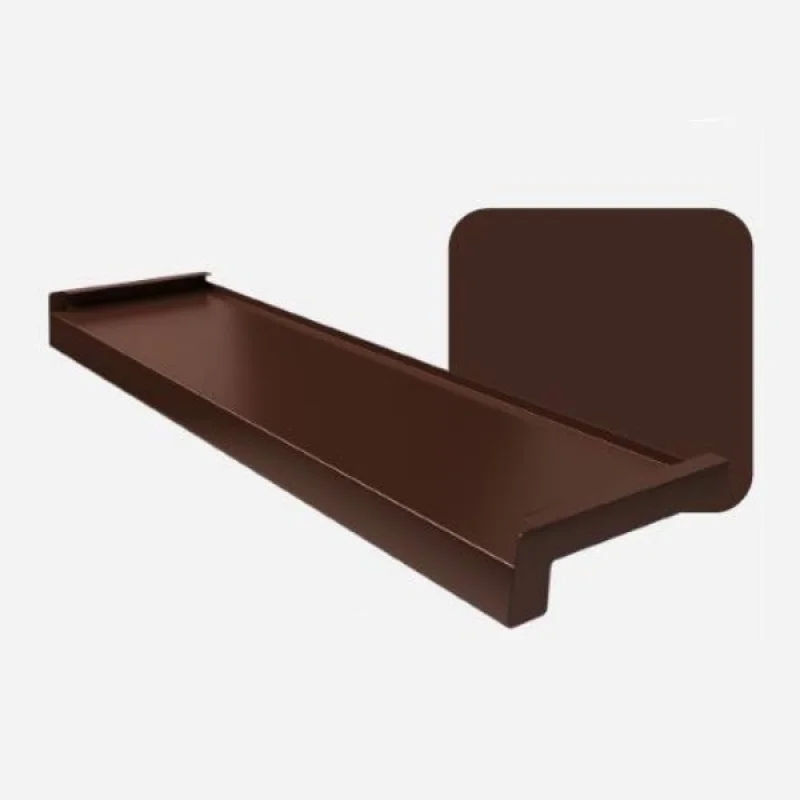 Parapet zewnętrzny stalowy Standard 100-400mm Brąz RAL 801