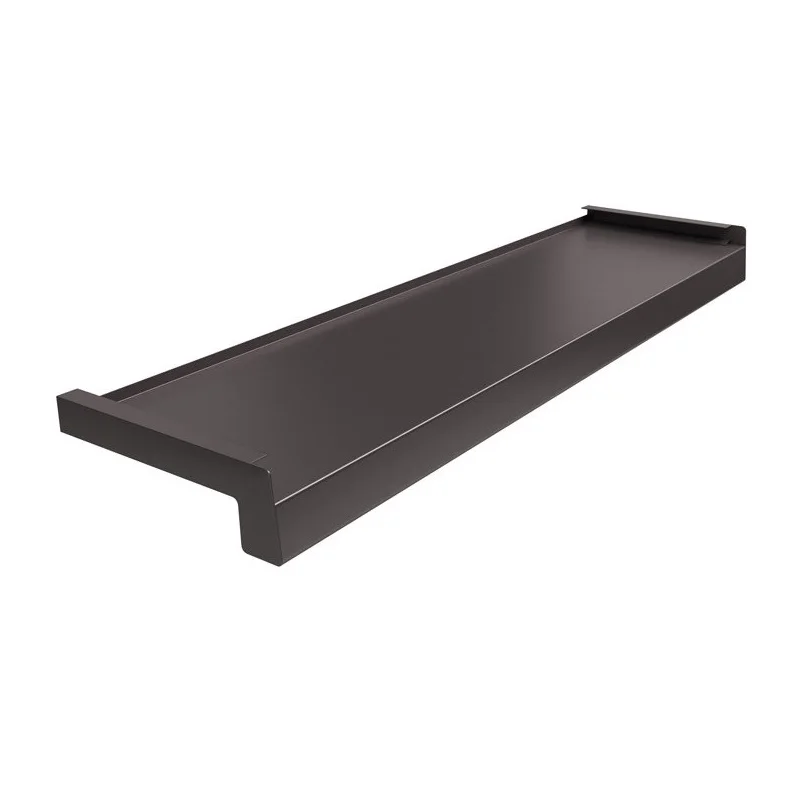 Parapet zewnętrzny stalowy Standard 100-400mm Brąz RAL 801