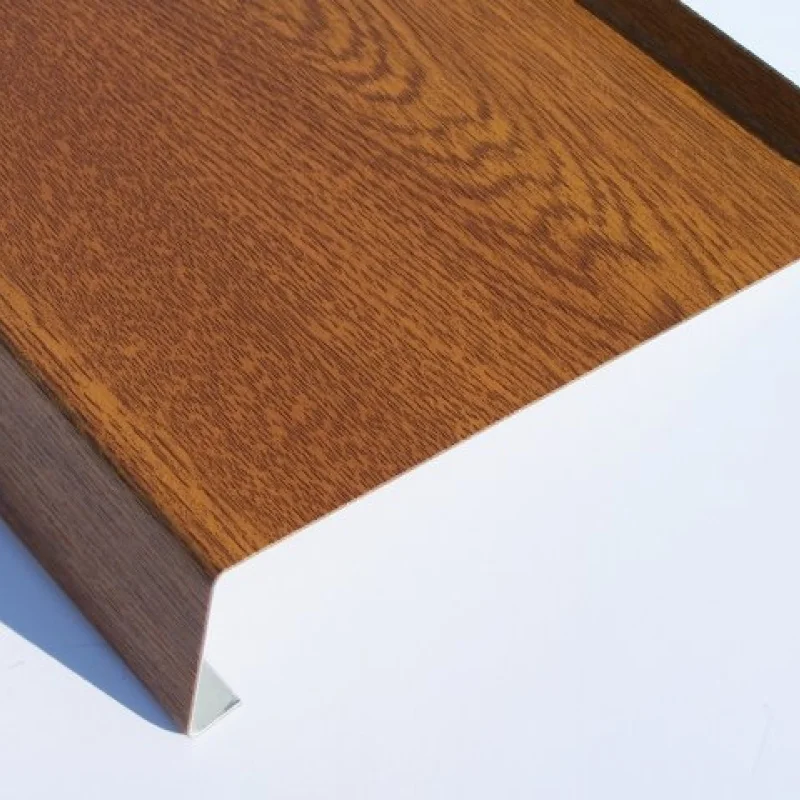 Parapet zewnętrzny stalowy Standard 100-400mm Złoty Dąb, 