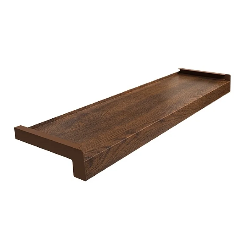 Parapet zewnętrzny stalowy Standard 100-400mm Orzech, 800.O