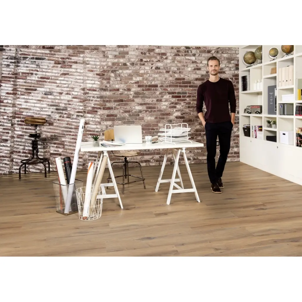 Panele winylowe SPC LVT Cedar Brown 0850 Klasa 33 6 mm, 37780850, Podłoga winylowa, Creation 55 Rigid Acoustic 19 dB, Gerflor