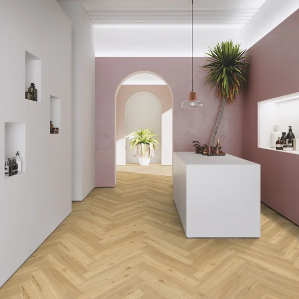 Panele winylowe SPC LVT Ballerina Herringbone Naturalny 6 mm