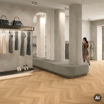 Panele winylowe SPC LVT Ballerina Herringbone 6 mm Klasa 33, 37970347