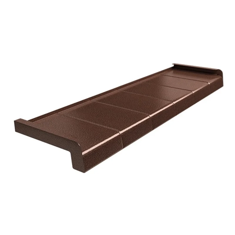 Parapet zewnętrzny Alupłytka 100-400mm Miedź Antyczna, 80